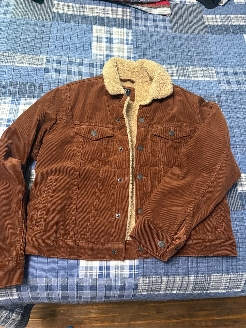 Gap Corduroy Sherpa-Lined boys XXL Jacket - Brown